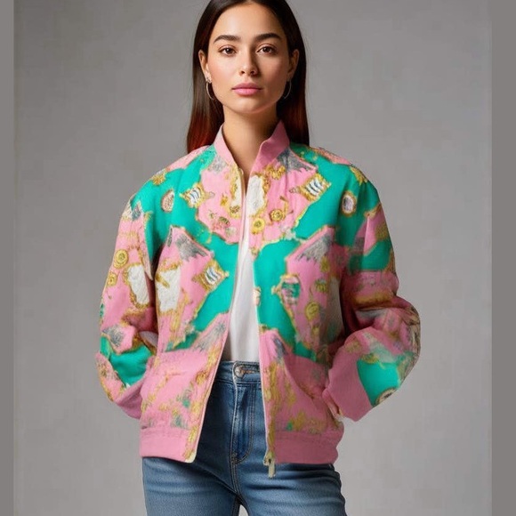 Andres New Traditionals Jackets & Blazers - Andres New Traditionals Silk Full Zip Lightweight Jacket